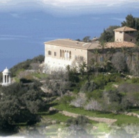 The wedding venue at Son Marroig, Deia